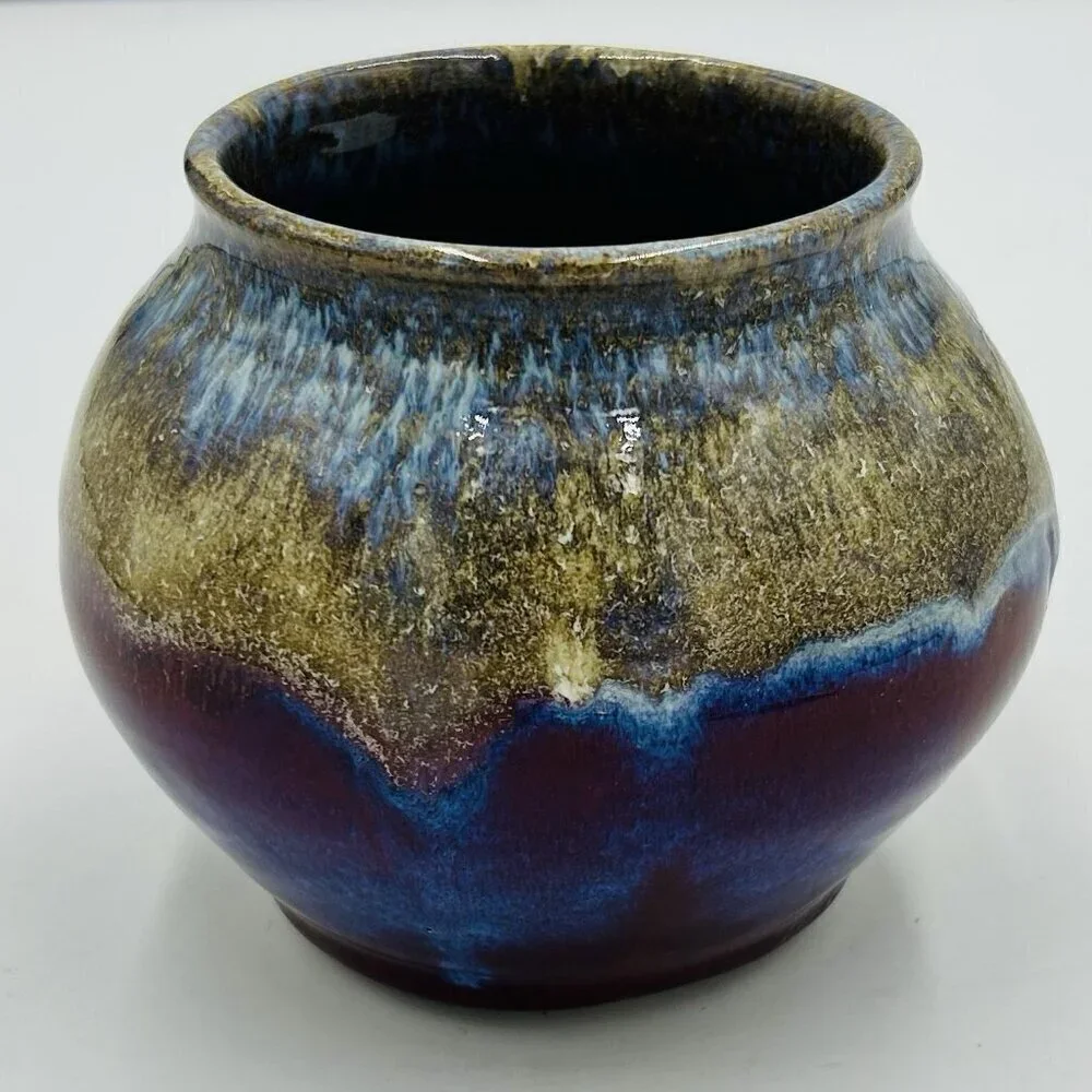 ROBERT ALEWINE Pottery Luminary Candle Holder 4.25